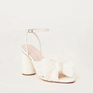 Loeffler Randall Camellia Pearl Pleated Bow Heel